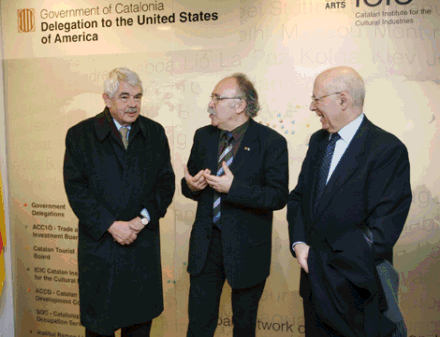 Maragall y Joan Rigol han acompaÃ±ado a Carod a Nueva York. (Foto: Jordi Bedmar)