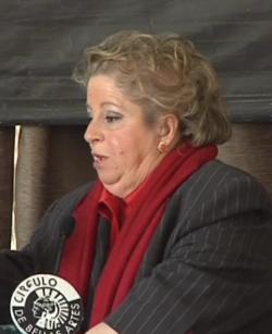 MarÃ­a Antonio Iglesias durante la presentaciÃ³n de su libro.