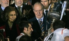 Los Reyes, durante la pasada final de Copa