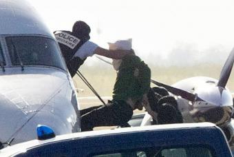 Traslado de Ata desde el aeropuerto de Biarritz a ParÃ­s, el pasado sÃ¡bado.- JESÃšS URIARTE