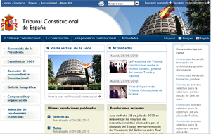 Web del Tribunal Constitucional