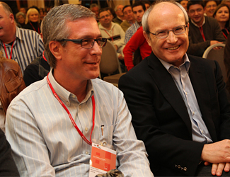 Ballesteros y Montilla, en un acto del PSC (Foto: PSC).