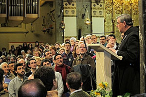 Josep Maria Soler, abad de Montserrat, durante un acto reciente (Foto: abadiamontserrat.net)
