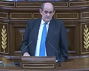El congresista 'popular' Ignacio Astarloa ha defendido que en el Congreso se utilice la lengua comÃºn y Ãºnica oficial (foto: vÃ­deo Congreso).