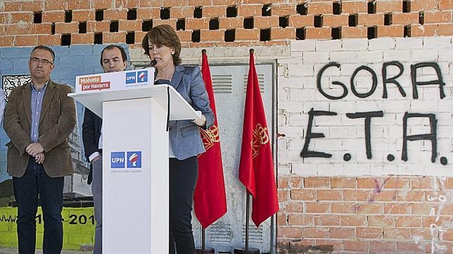 EFE / Barcina, el miÃ©rcoles en el acto boicoteado de Basaburua