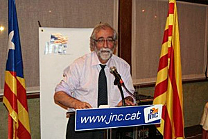 VicenÃ§ Villatoro, director del Instituto Ramon Llull, durante su intervenciÃ³n (Foto: JNC).