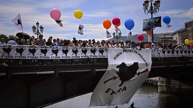 AP / ConcentraciÃ³n proetarra celebrada ayer en Bilbao
